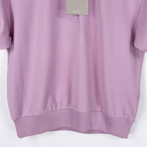 NWT Everlane The Organic Cotton Polo Shirt Short Sleeve Women's Small Mauve - Picture 3 of 15